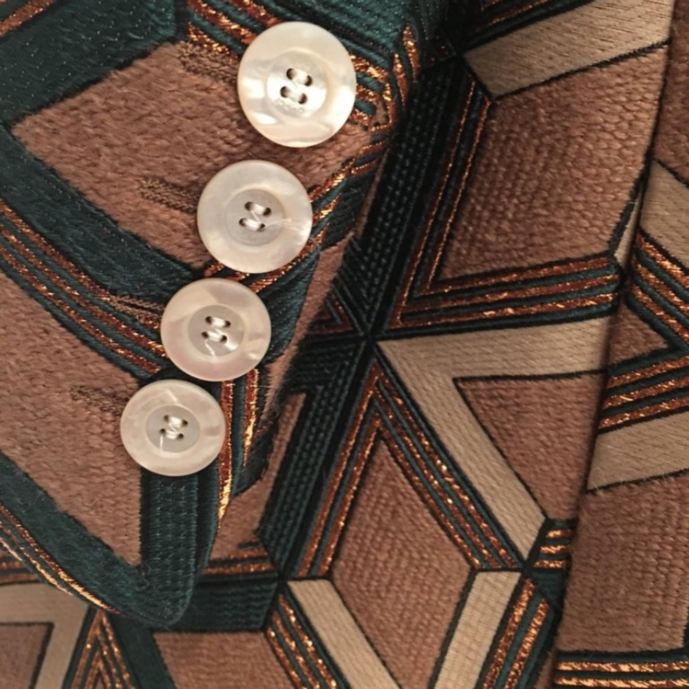 Gucci Tan and Copper Double Breasted Coat - Picture 6 of 8